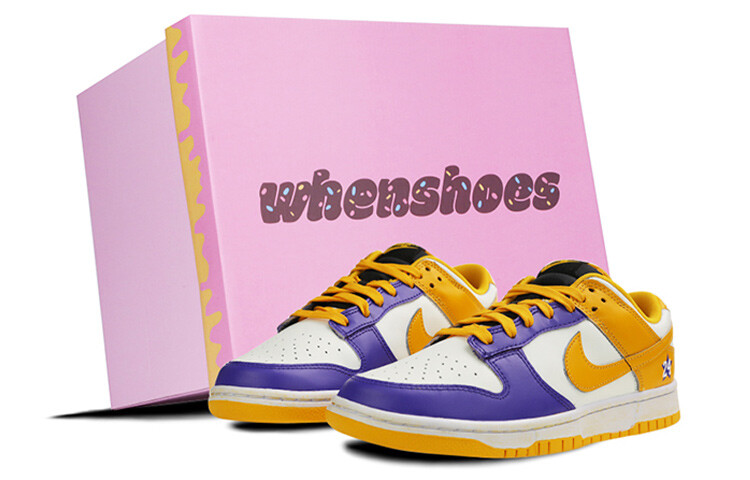 

Кроссовки Nike Dunk, желтый/синий