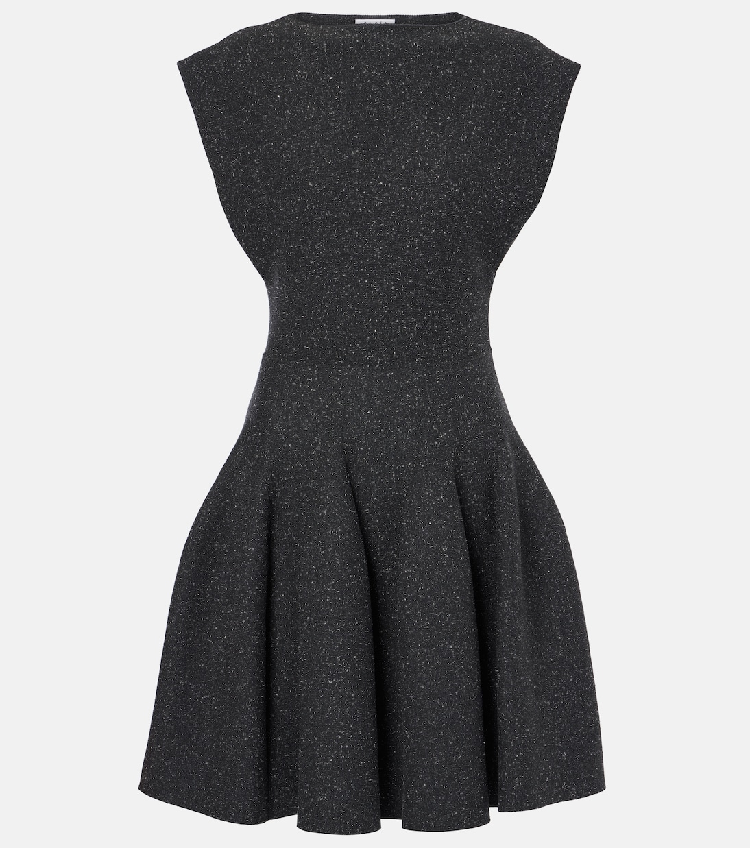 

Мини-платье из смесового шелка годе Alaïa, Anthracite