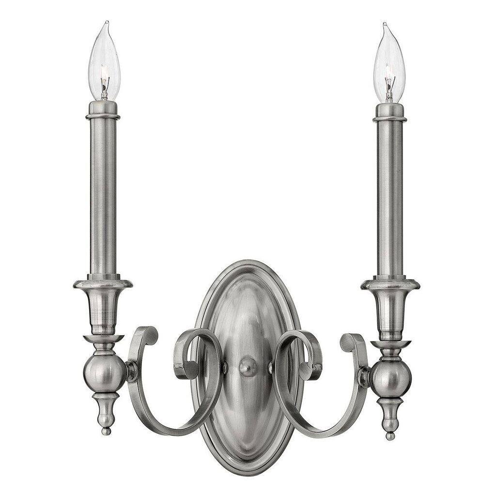 

Настенный светильник Yorktown, матовый никель, 2 лампочки Elstead Lighting