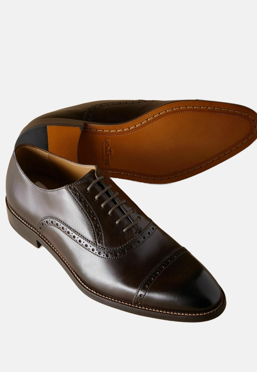 Ботинки на шнуровке SIGNATURE OXFORD TOE CAP STANDARD eleganti Next, коричневый — фото 4