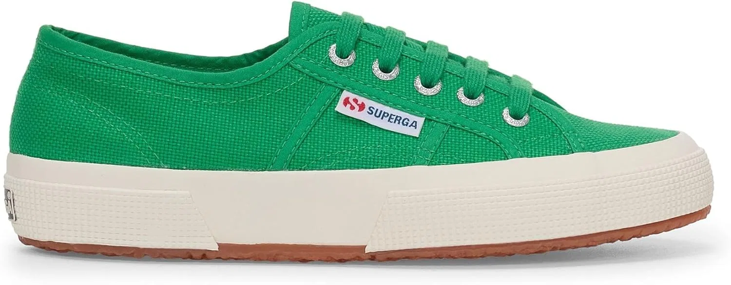 Детские кроссовки Superga Unisex 2750-jcot Classic для юных спортсменов, Dark Greygreen Avorio