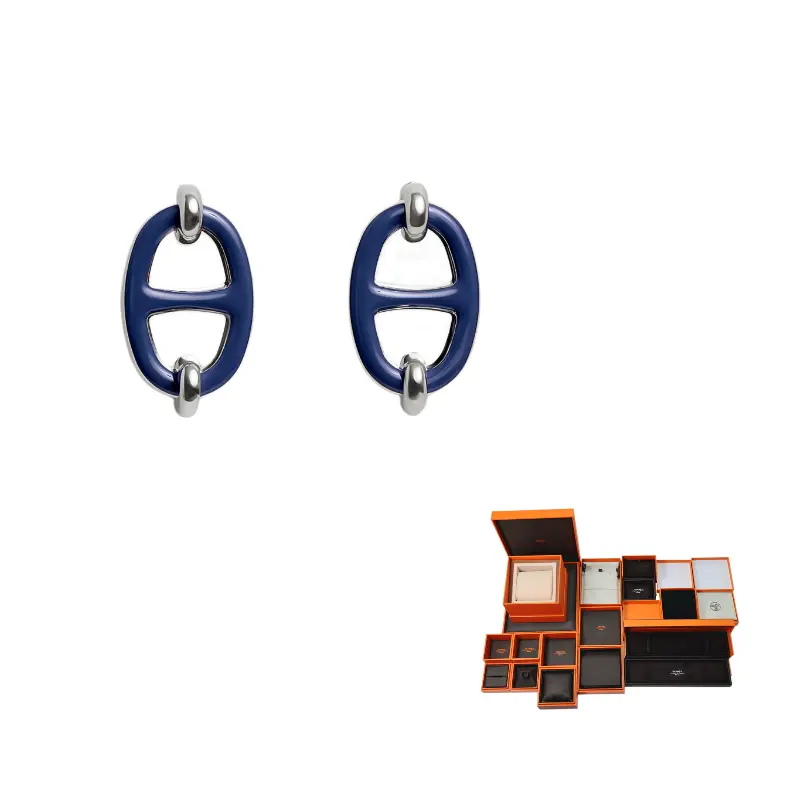 

HERMES Металлические серьги Women's Blue