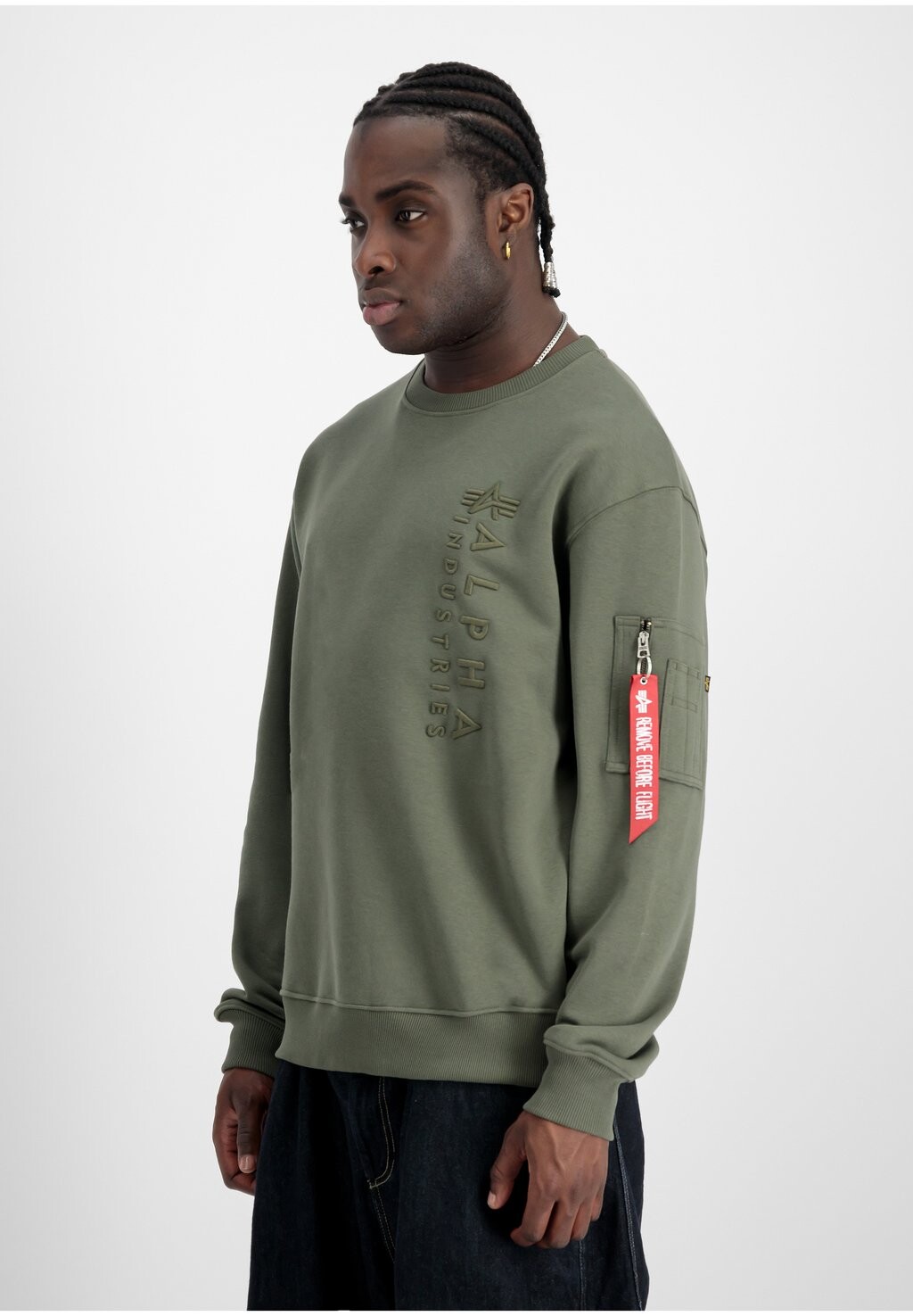 

Толстовка EMB Alpha Industries, темно-зеленый