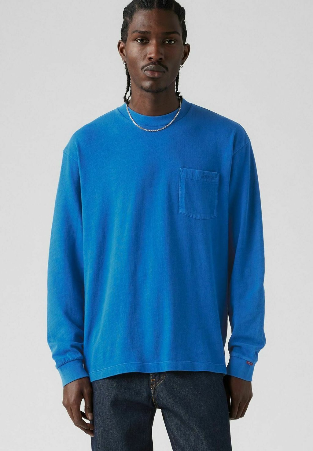 

Футболка с длинным рукавом LONG SLEEVE AUTHENTIC POCKET TEE Levi's, синий
