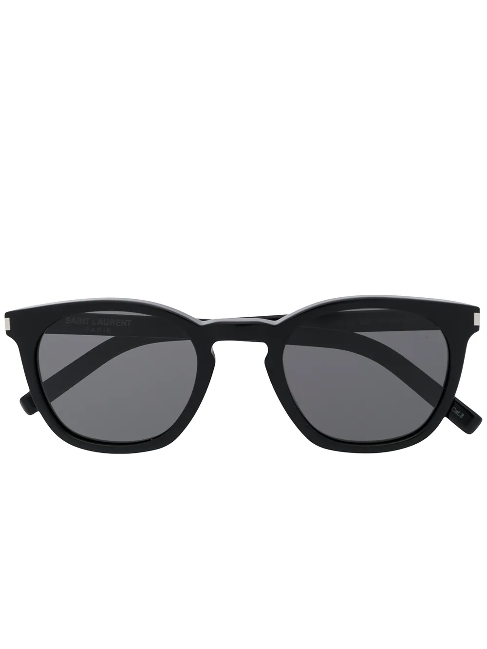 

Солнцезащитные очки в круглой оправе Saint Laurent Eyewear, черный