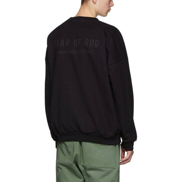 Толстовка back logo crewneck sweatshirt 'black' Fear Of God, черный — фото 4