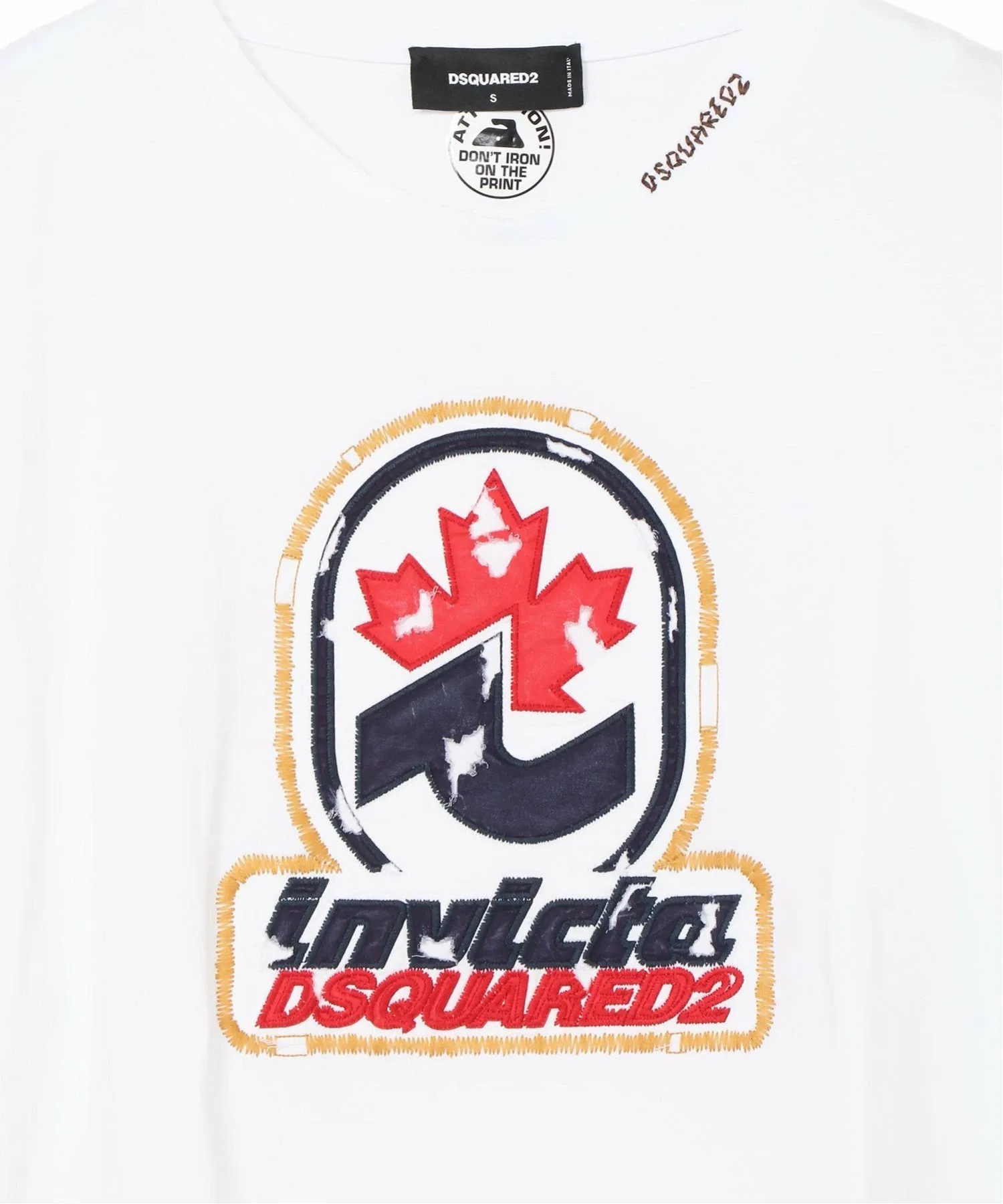 Футболка Invicta LS DSQUARED2, White-Grey Melange — фото 4