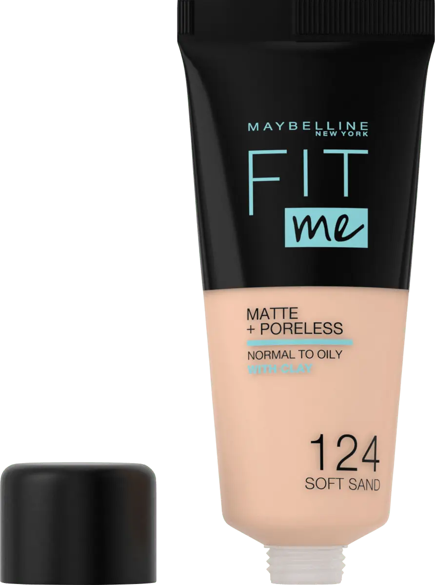 

Тональный крем Maybelline New York Fit Me Matte+Poreless, 30 мл, 124