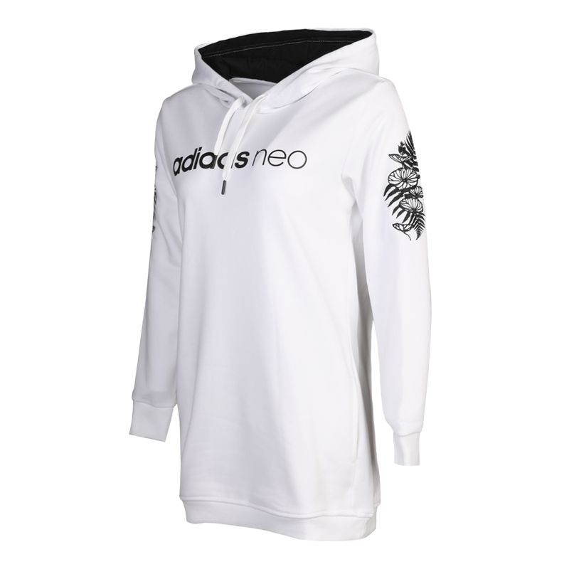 Толстовка OS EMBRD HDY женская Adidas Neo, белый — фото 4