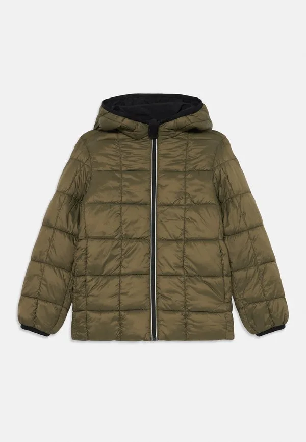 Двусторонняя куртка jjebrook, легкая куртка для подростков. Jack & Jones Junior, Black/Olive — фото 3