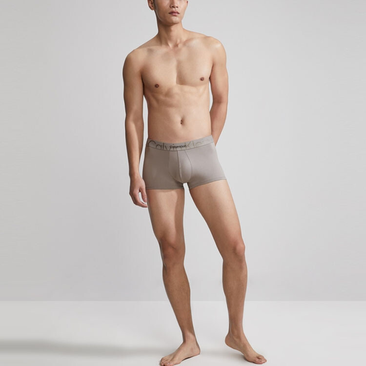 Трусы Calvin Klein Boxer, бежево-серый — фото 3