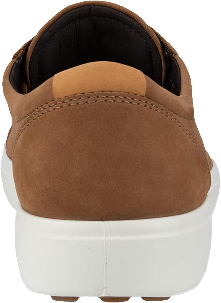 Мужские модные кроссовки ECCO Soft 7, Camel Nubuck/Lion — фото 3