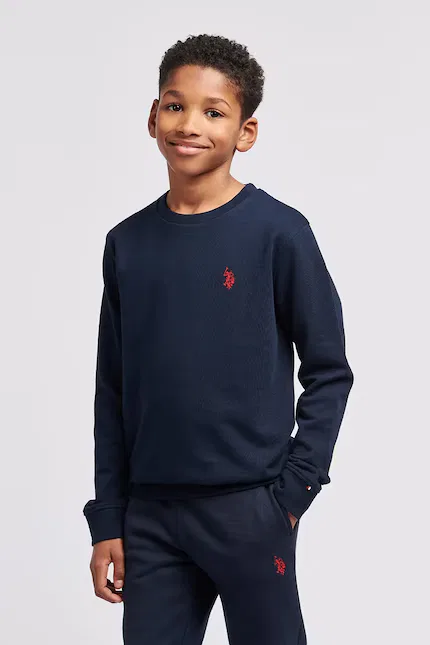Кофта детская хлопковая U.S. Polo Assn., синий