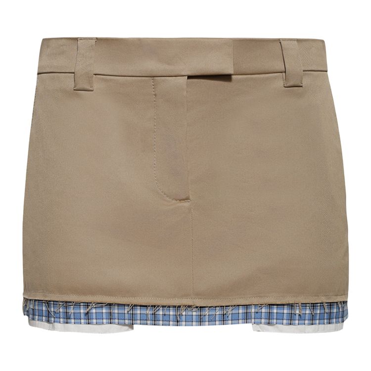 

Юбка Miu Miu Chino Mini Skirt 'Cord', желто-коричневый