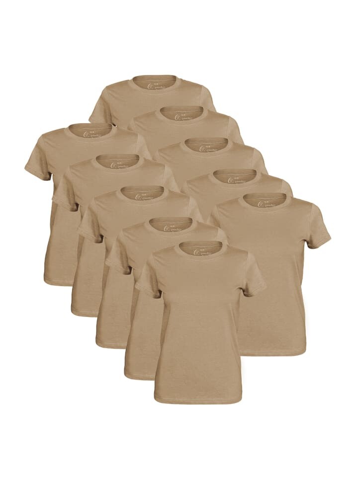

Футболка Cotton Prime O Neck Tee, цвет greige