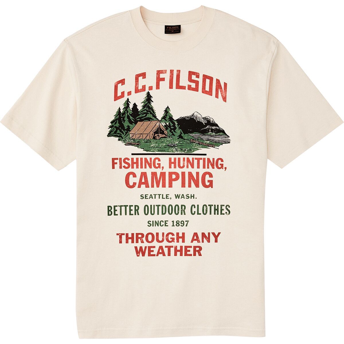 

Графическая футболка с коротким рукавом Frontier Filson, цвет birch camp