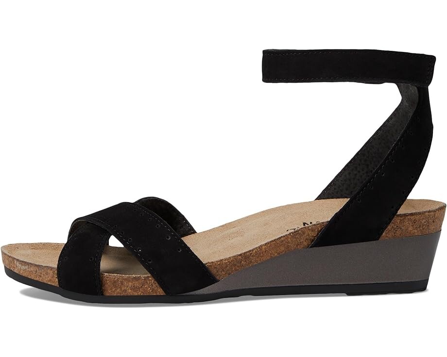 Туфли Naot Wand, цвет Black Velvet Nubuck/Glass Brown — фото 4