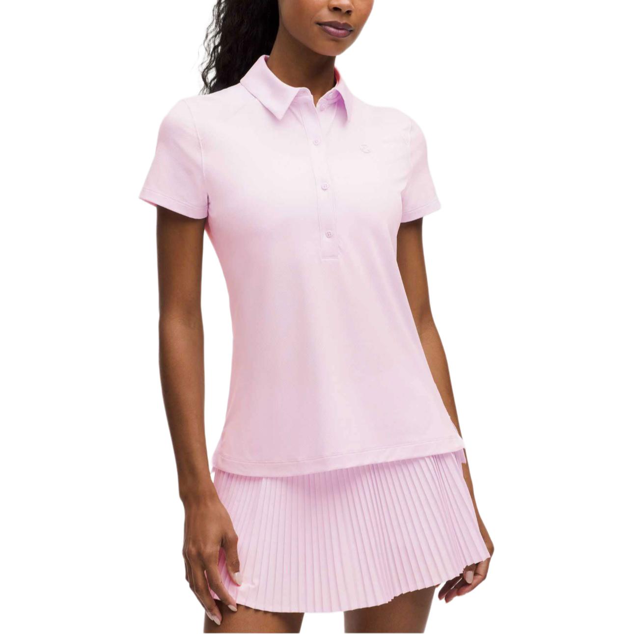 

Быстросохнущая поло для женщин Lululemon, розовый