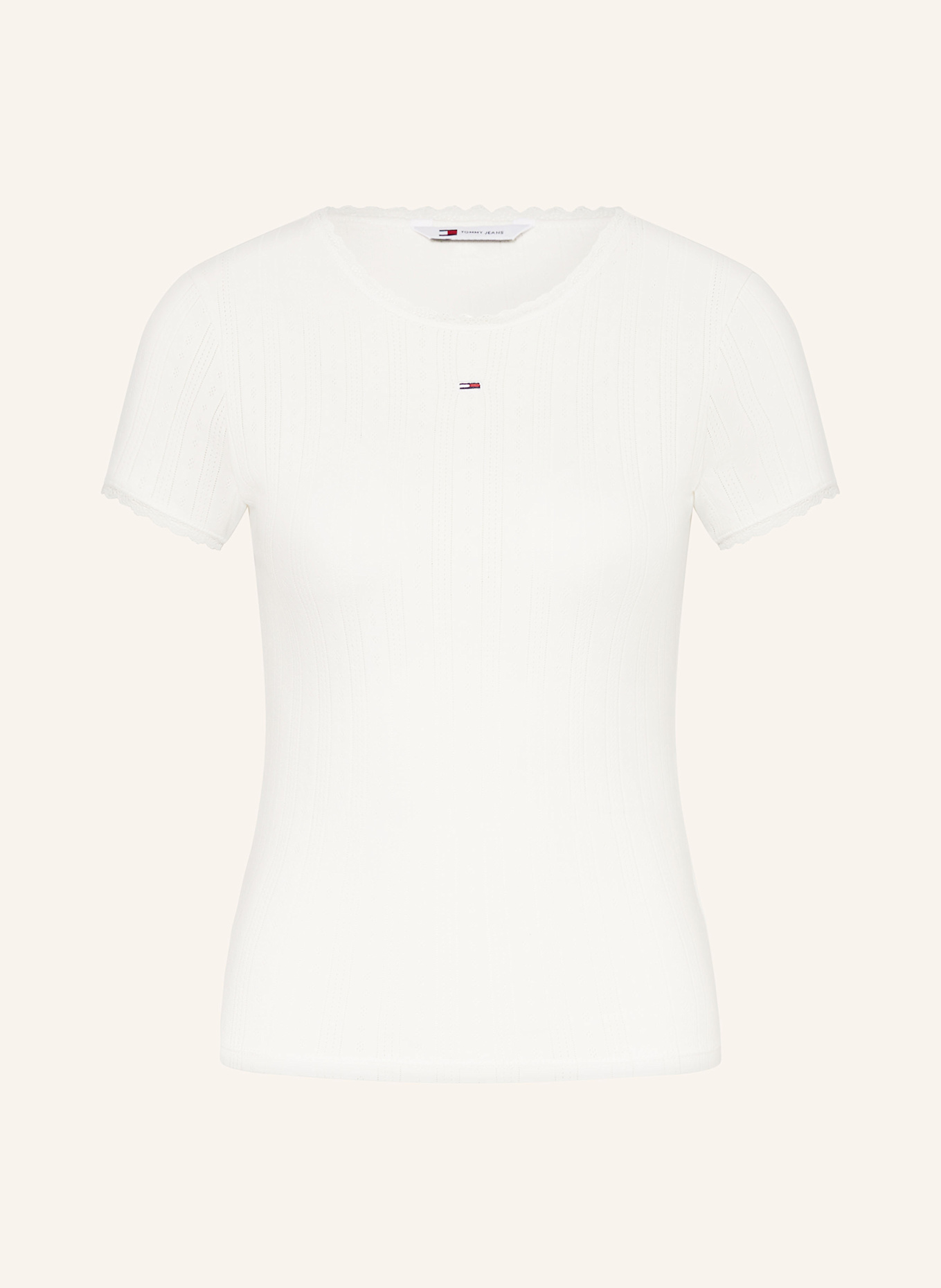 

Футболка Tommy Jeans, экрю