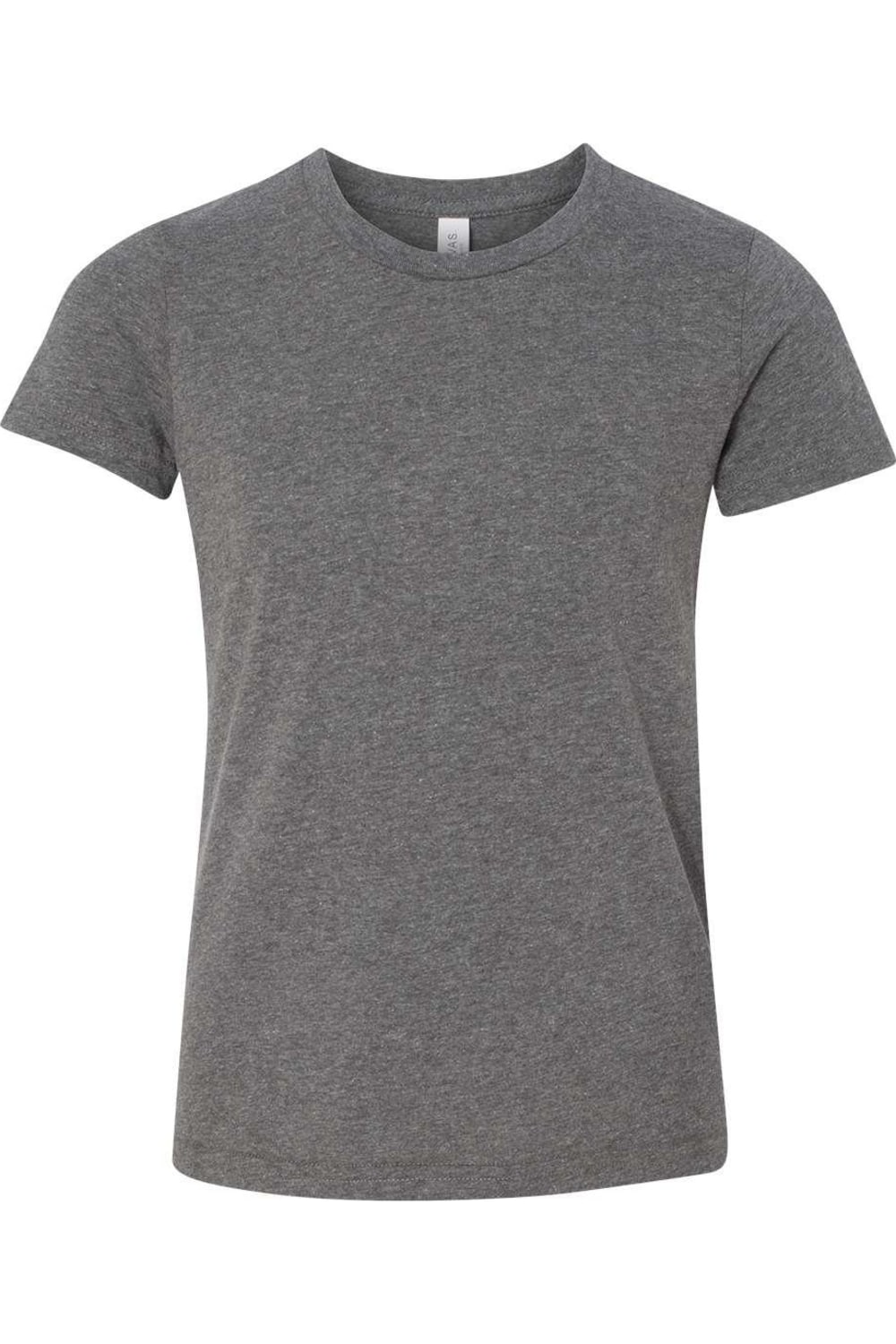 

Футболка молодежная BELLA + CANVAS CVC Jersey, цвет deep heather