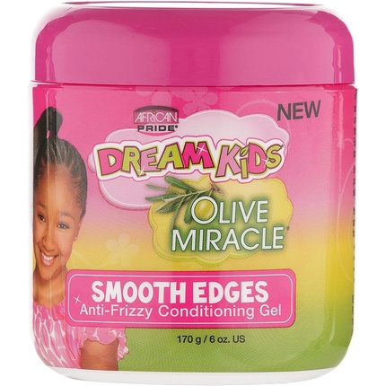 

Dream Kids Olive Miracle Кондиционирующий гель против вьющихся волос Smooth Edges 170 г/6 унций African Pride