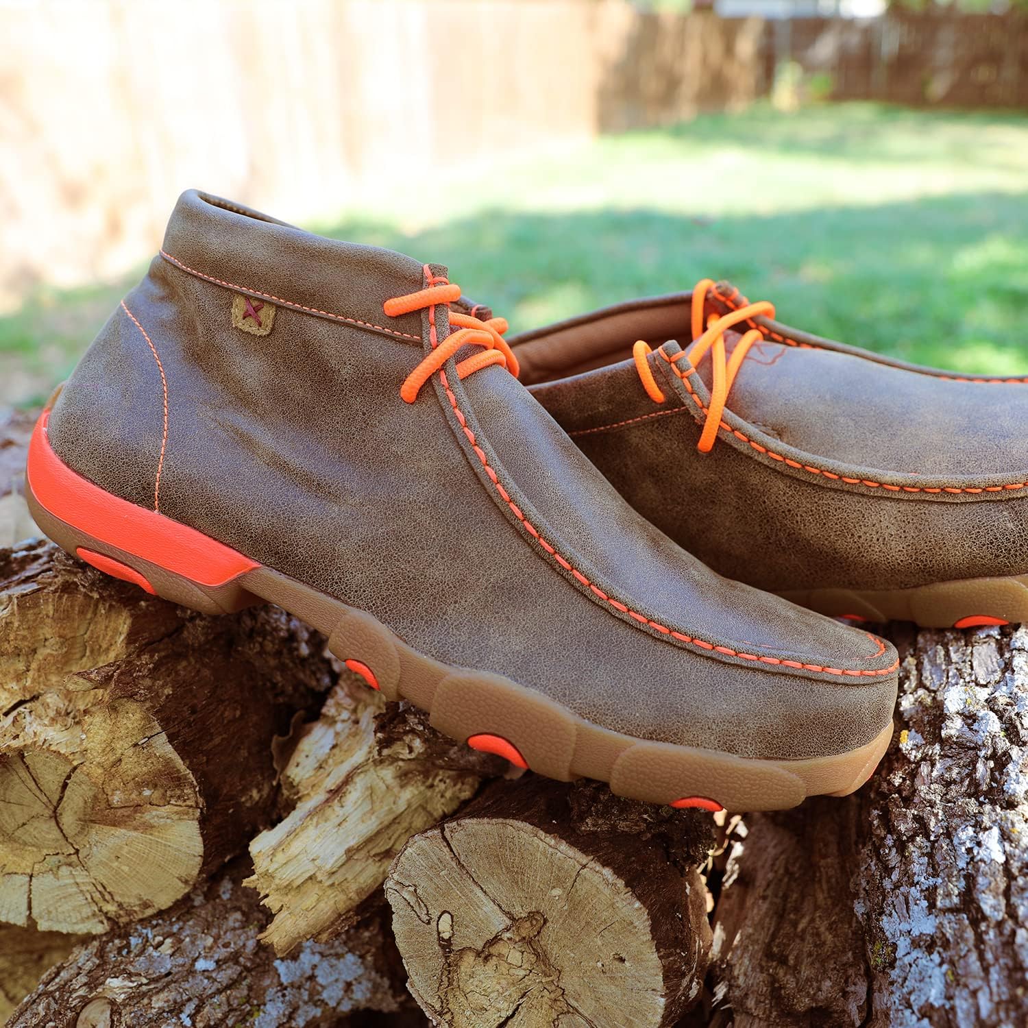 Ботинки Twisted X Men's Chukka Driving Moc, оранжевый — фото 2