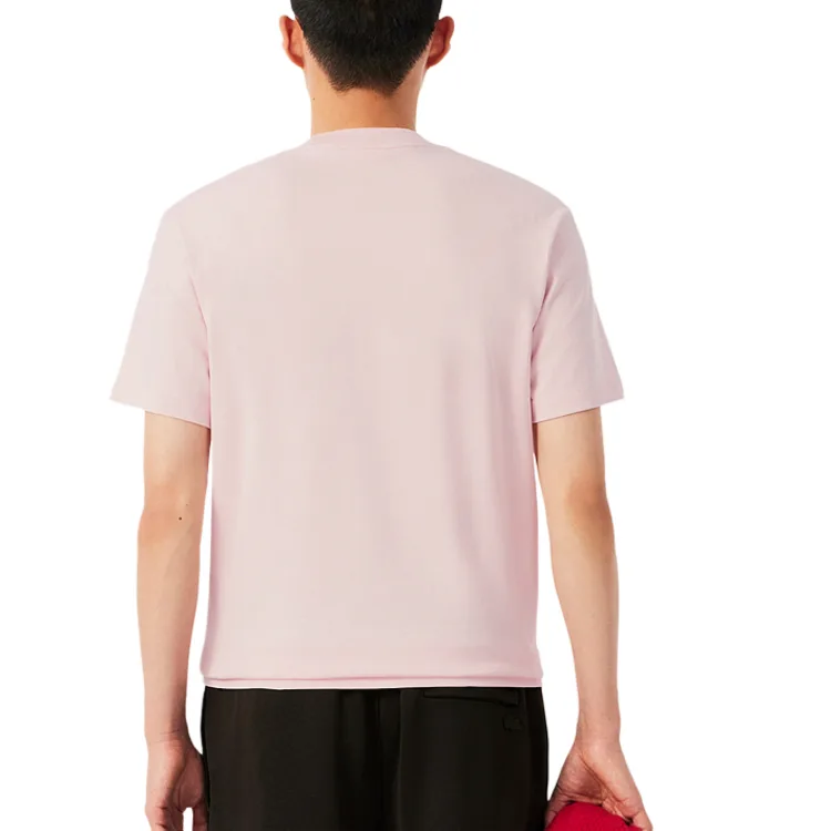 Футболка с вышивкой LACOSTE, xfj/cream белый — фото 4