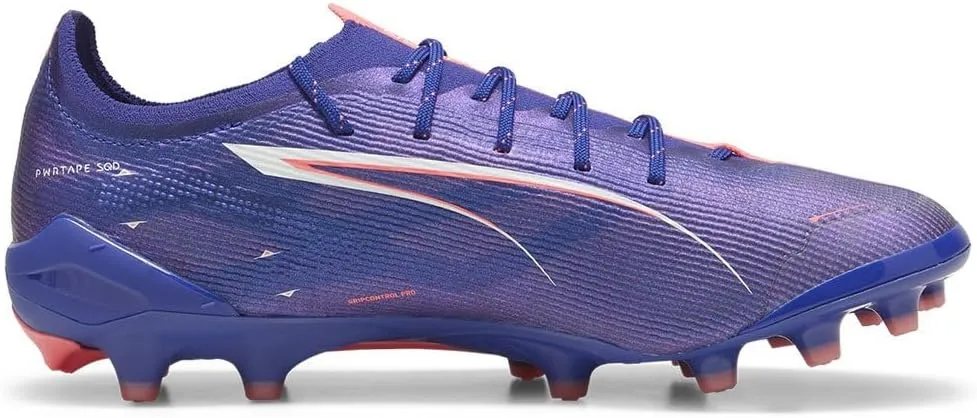 Кроссовки PUMA Ultra 5 Ultimate AG Light Out унисекс, белый/фиолетовый — фото 4