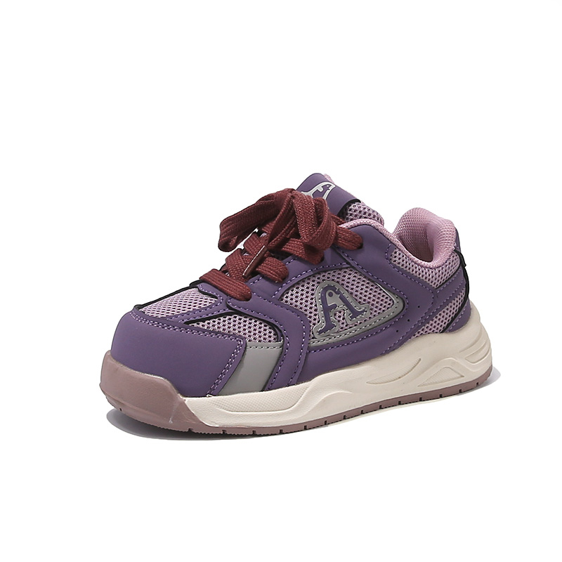 

Дышащие нескользящие низкие повседневные детские кроссовки для детей 3-7 лет AMICNIEGD, фиолетовый