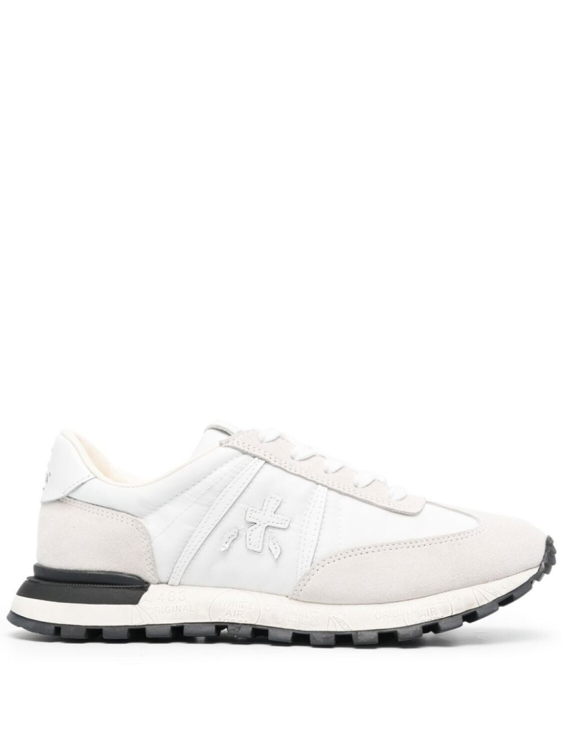 

Кроссовки Premiata With Logo Patch, белый/черный