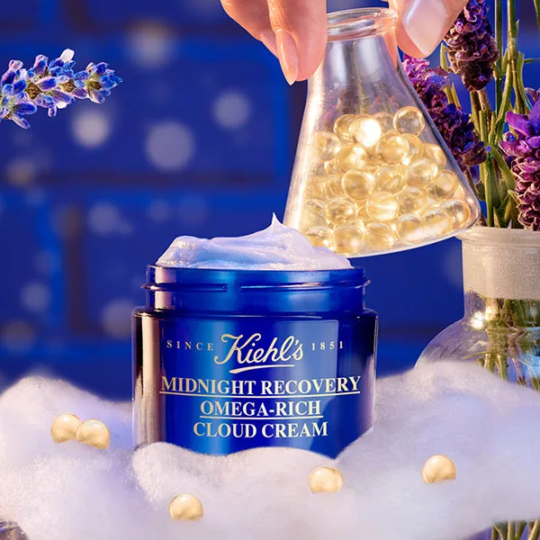 Сыворотка Kiehl's — Ночной Midnight Recovery Omega-Rich Cloud Cream, 50 мл — фото 2
