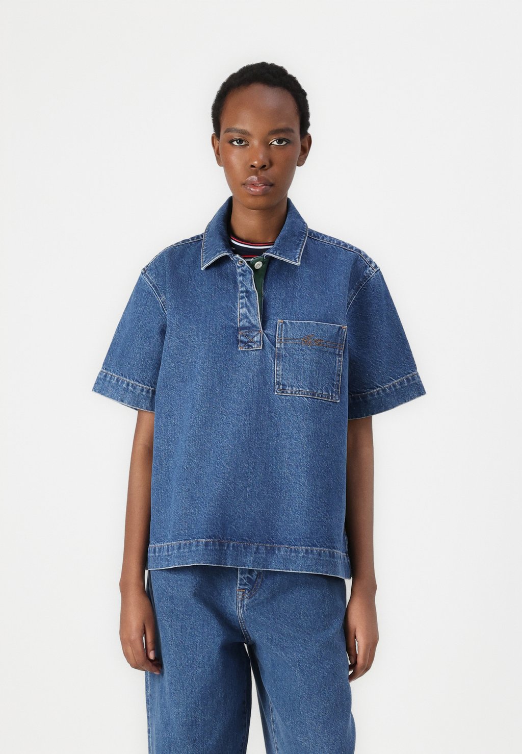 

Блуза Lacoste, синий