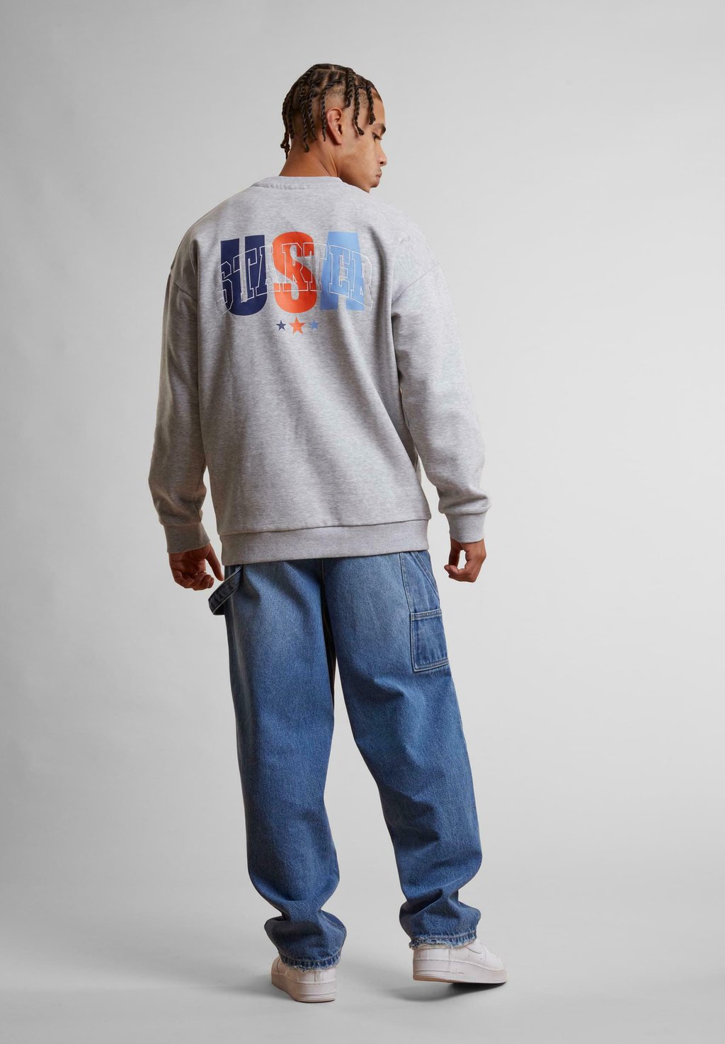 

Толстовка STARTER USA CREW NECK, серый