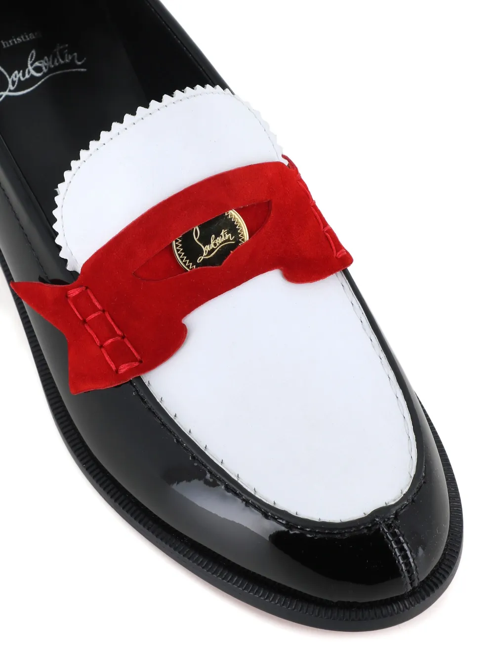 Лакированные лоферы Penny Donna Christian Louboutin, черный — фото 3