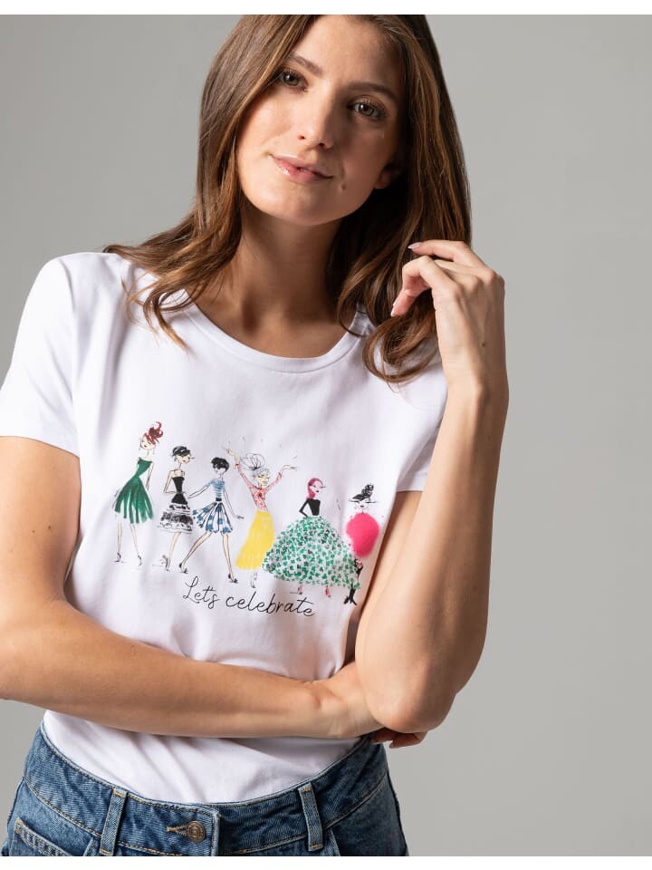 

Футболка More & More Printshirt, белый