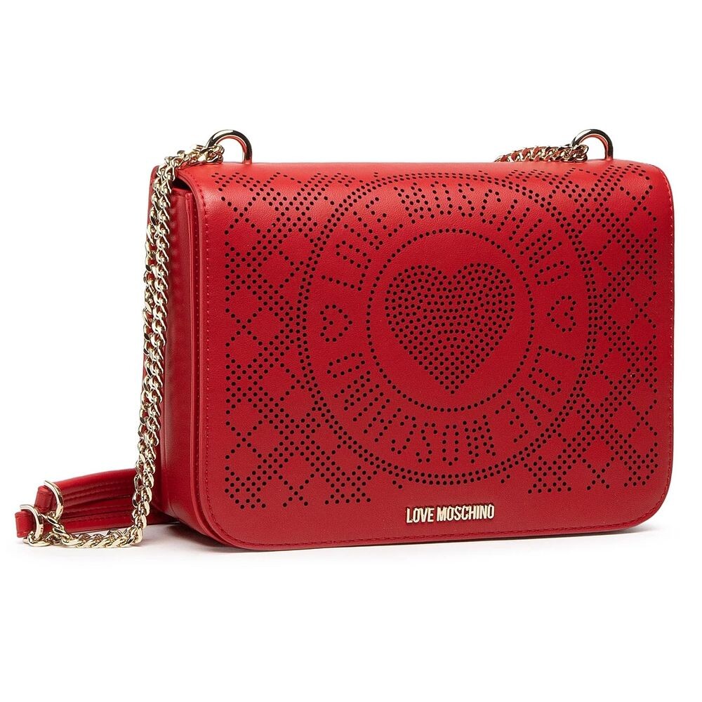 

Шикарная розовая сумка через плечо с серебристыми акцентами LOVE MOSCHINO