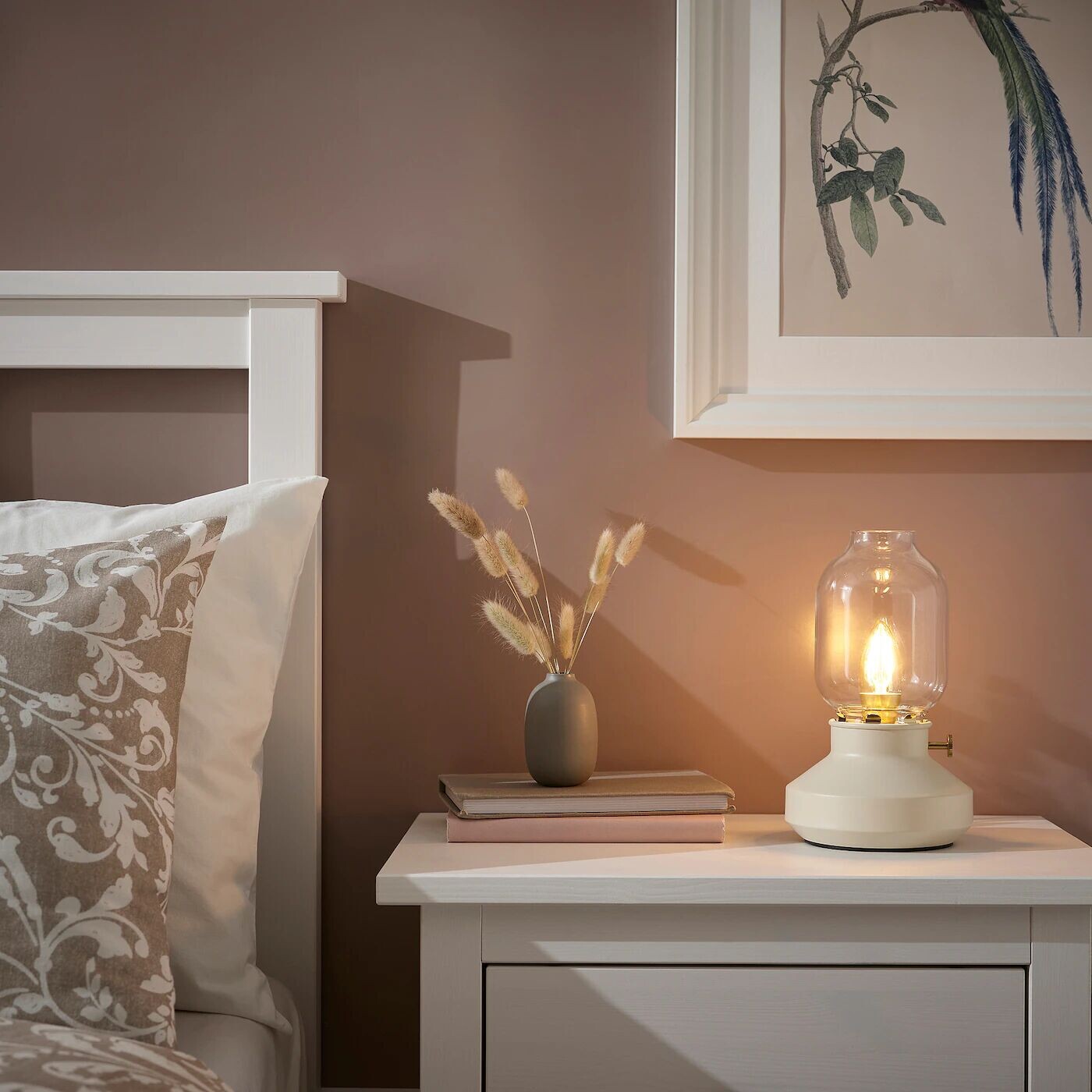 Настольная лампа, бежевый с регулируемой яркостью, 25 см, TÄRNABY IKEA — фото 2