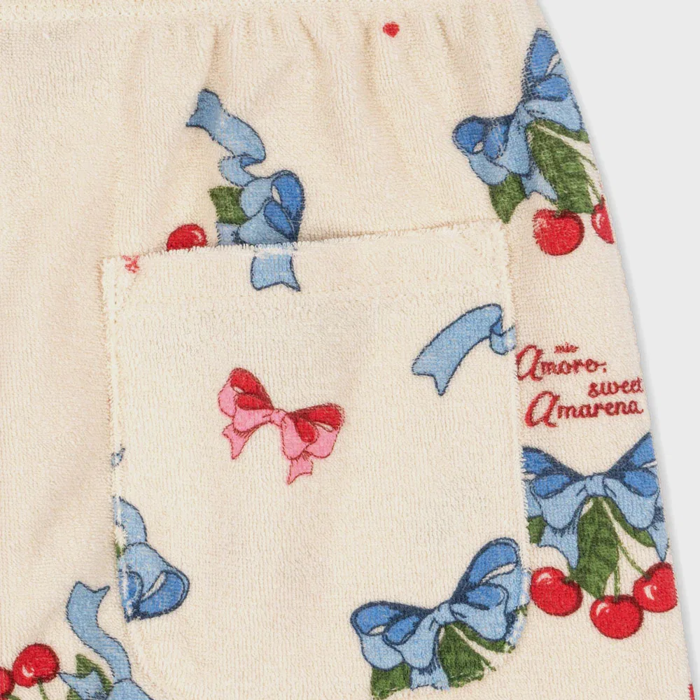 Детские хлопковые брюки Cherry Itty, амарена, от Konges Sloejd — фото 3