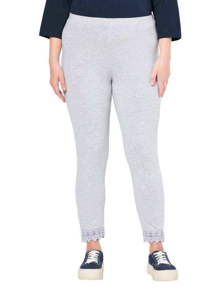 

Ulla Popken Брюки светло-серого меланжа