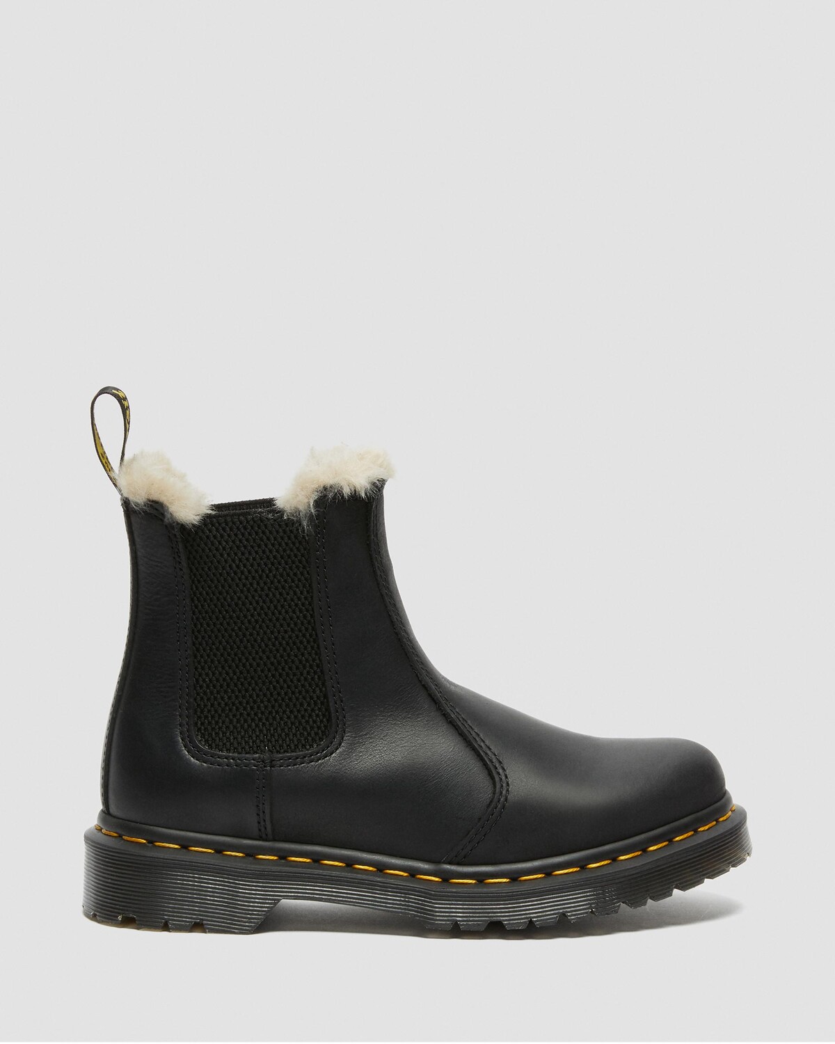 Ботинки-челси женские Dr. Martens 2976 на меховой подкладке, черный — фото 4