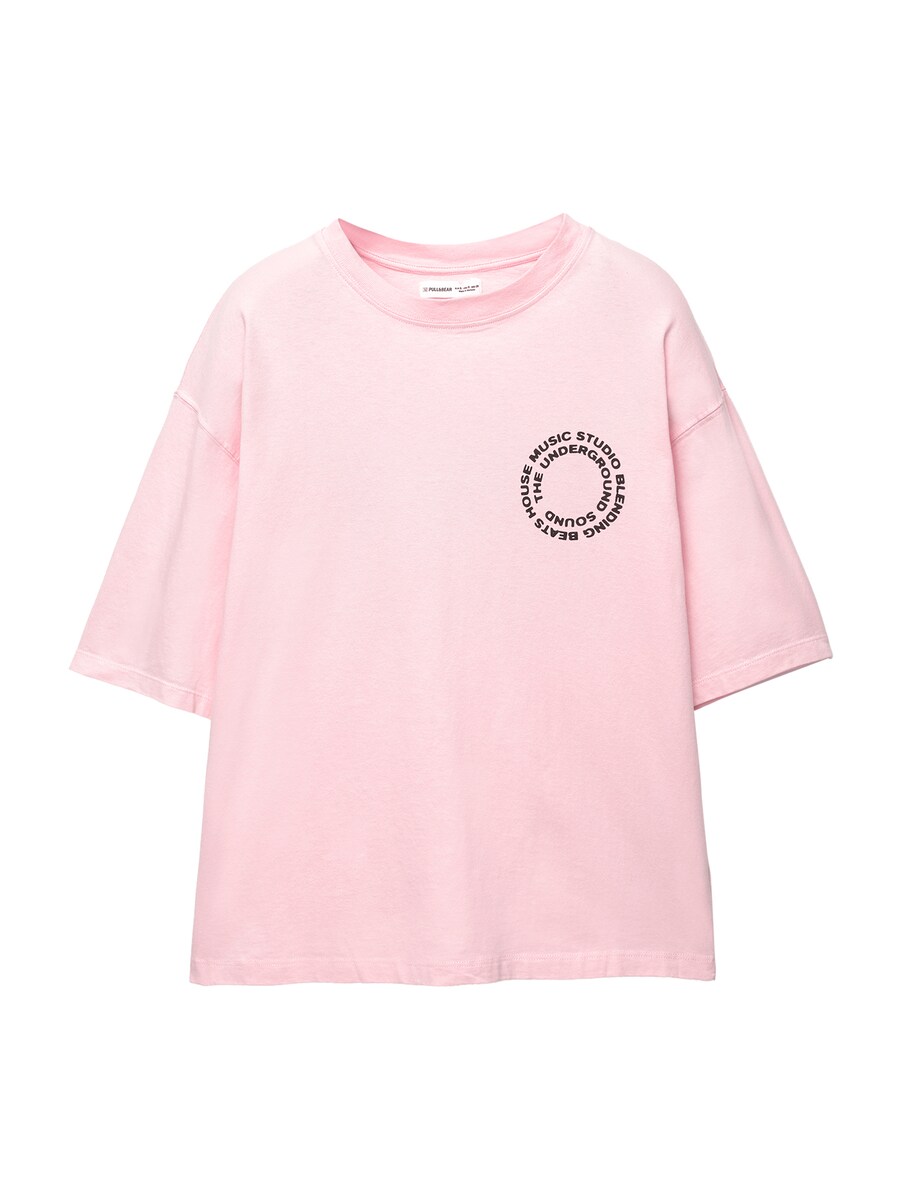 

Рубашка Pull&Bear MUSIC STUDIO, цвет Pastel pink