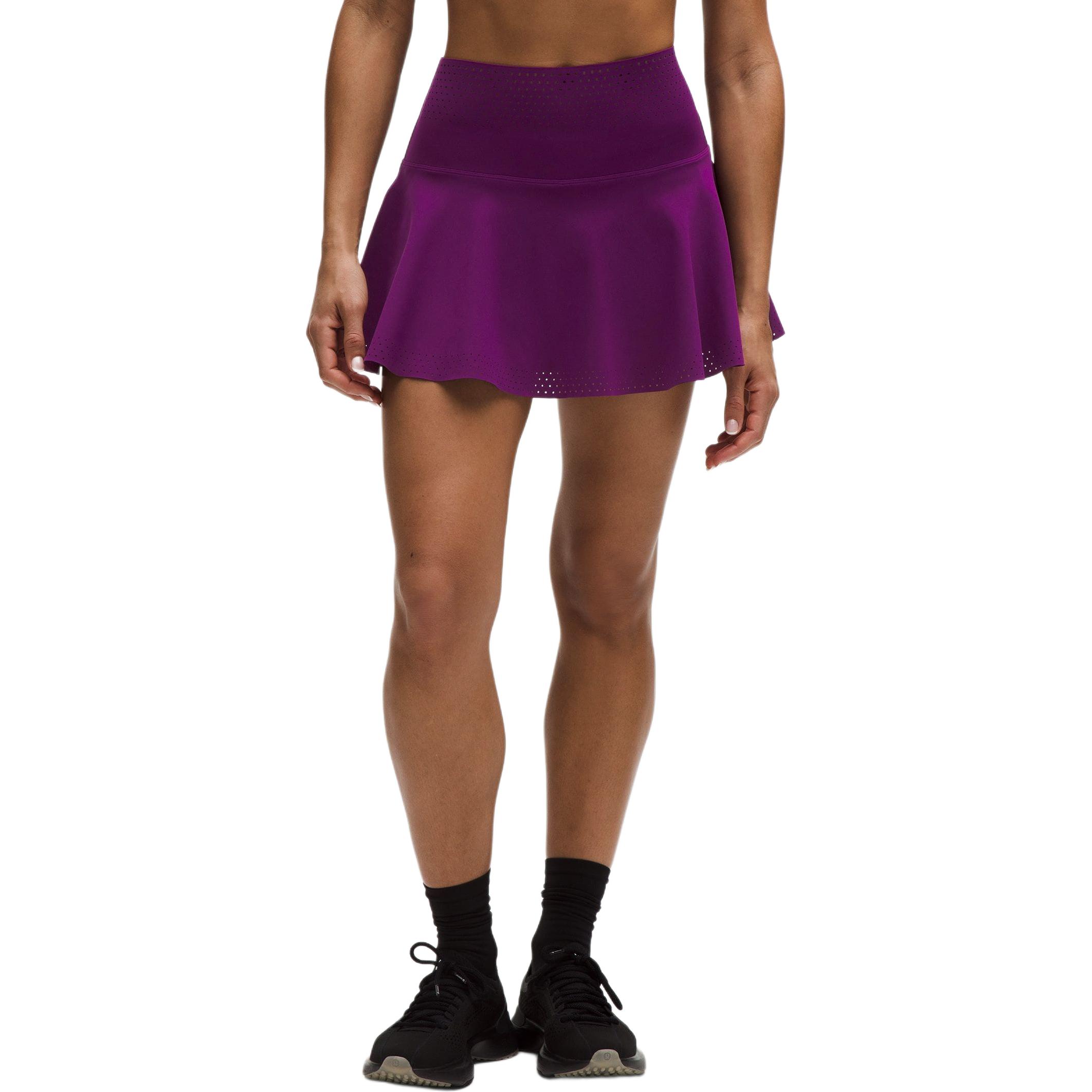 

Вентилируемая теннисная юбка Women's Lululemon, extra rich plum фиолетовый