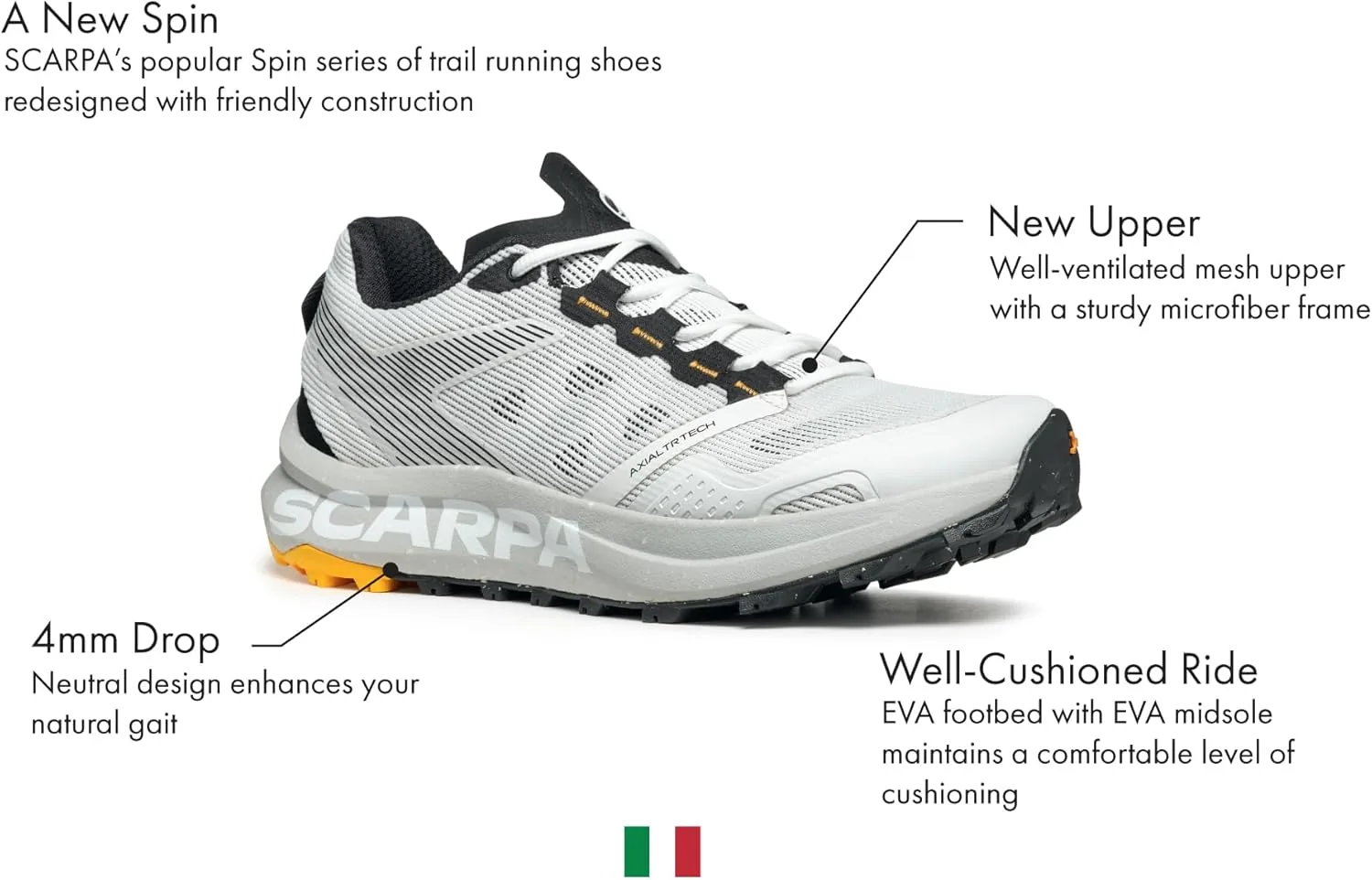 Кроссовки Scarpa Spin Planet Women, белый — фото 2
