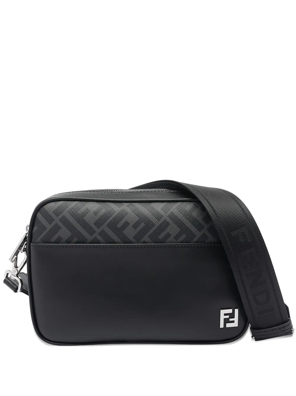 

Сумка-молния с логотипом FF FENDI, черный