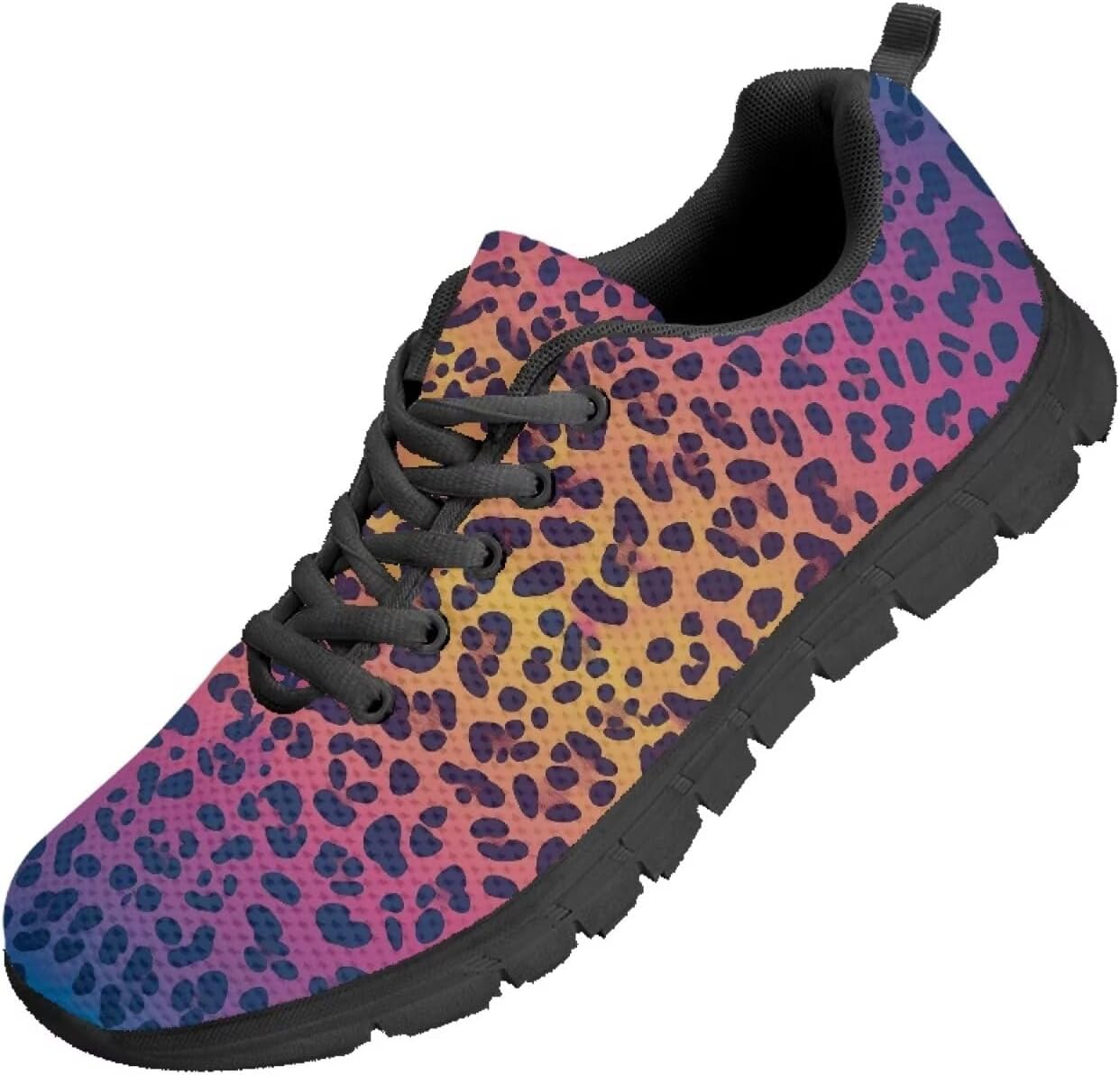 

Мужские кроссовки Funnydude Funny Print для прогулок, повседневные теннисные кроссовки, осенние, удобные, дышащие, Gradient Leopard