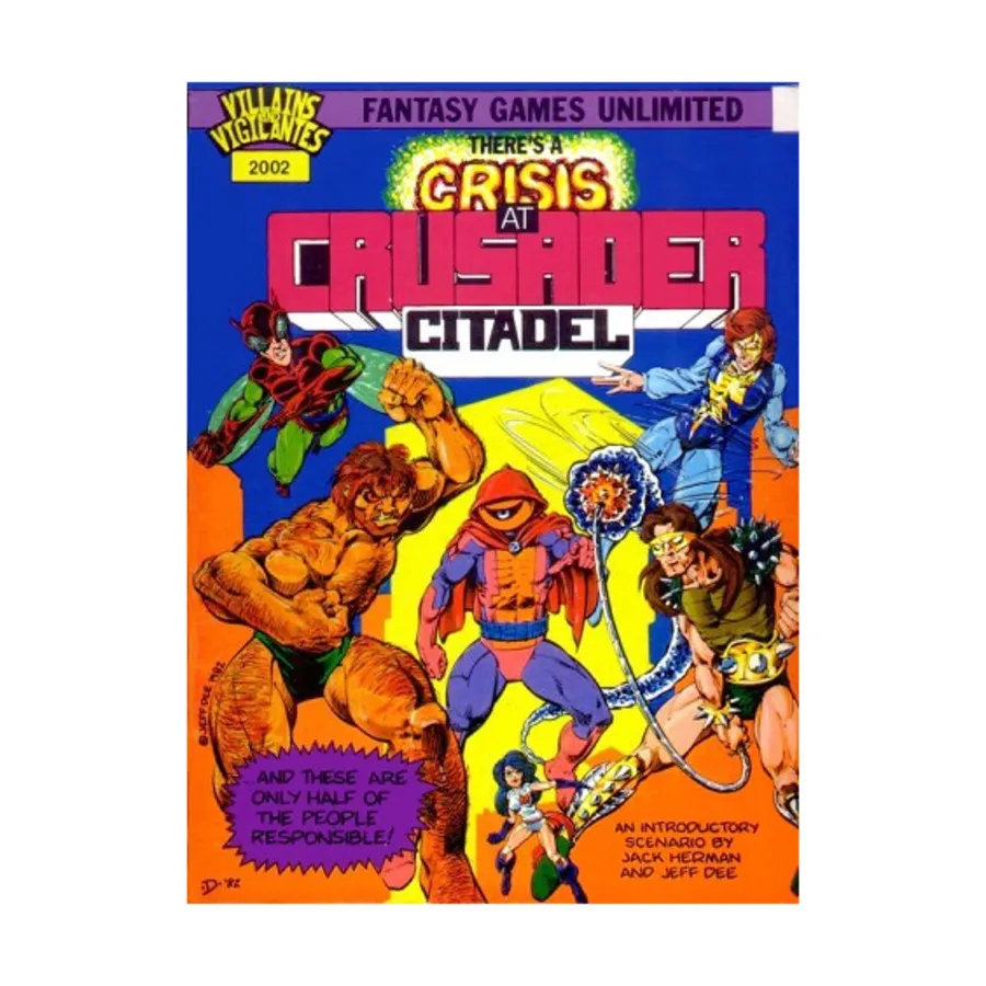 

Модуль There's A Crisis at Crusader Citadel (2nd Printing w/Counters), Villains & Vigilantes (FGU)