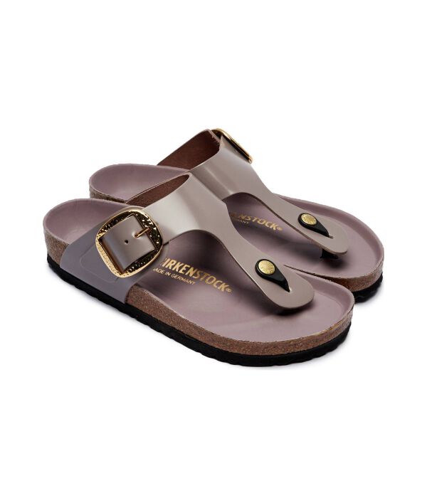 Кожаные пляжные тапочки gizeh ham.bb lena Birkenstock, фиолетовый — фото 3