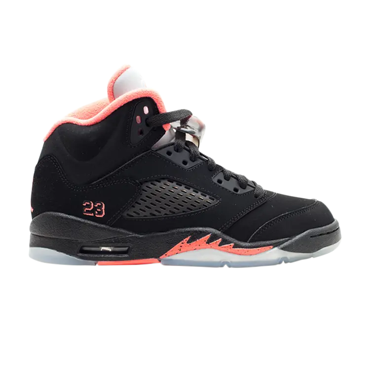 

Кроссовки Air Jordan 5 Retro GS 'Black Alarming', черный