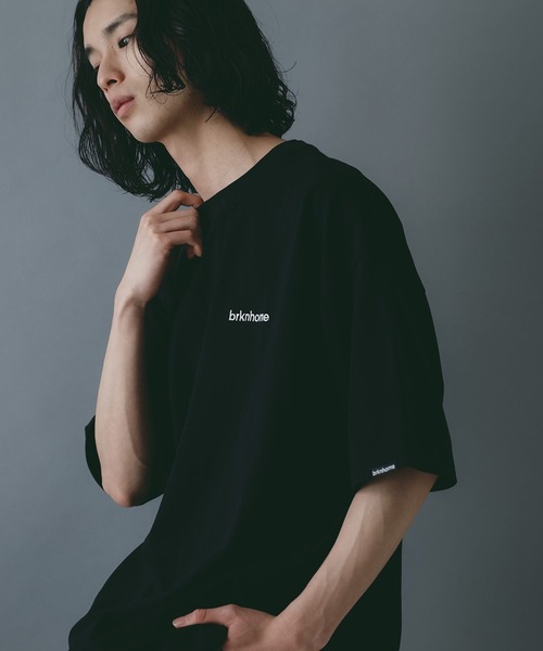 

Brknhome Футболка оверсайз с широкими нашивками, Broken Home, черный