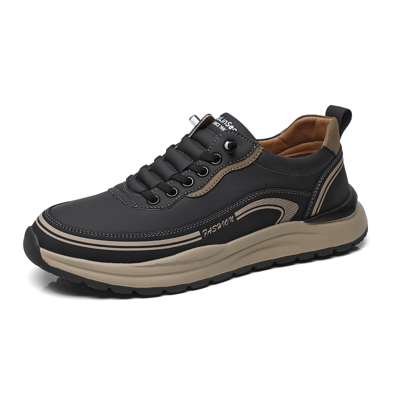 

Mulinsen Мужские повседневные кроссовки Low Top черные, цвет Black